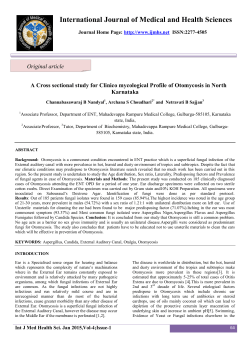 International Journal of Medical and Health Sciences