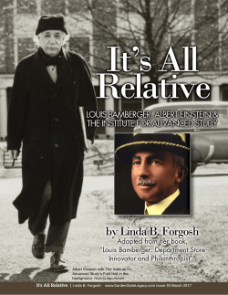 It`s All Relative | Linda B. Forgosh www.GardenStateLegacy.com