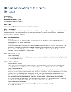 IAM Bylaws - Illinois Association of Museums