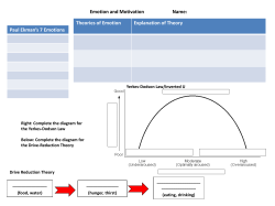 Motivation and Emotion Graphic Organizer