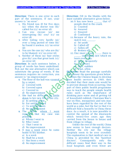 Direction: There is one error in each part of the sentences. If not