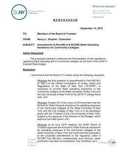 Members of the Board of Trustees FROM