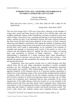 INTRODUCTION: SEX, COURTSHIP AND