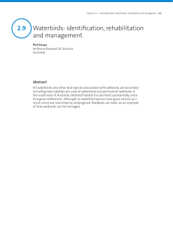 2.09 Waterbirds-identification, rehabilitation and management