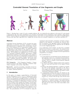 Centroidal Voronoi Tesselation of Line Segments and Graphs