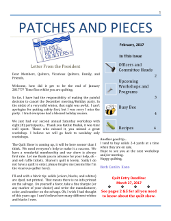 Current Newsletter - Three Rivers Quilters