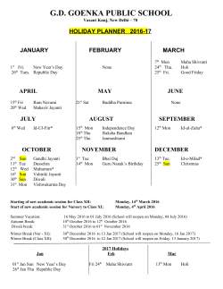Holiday Planner 2016 - gdgps