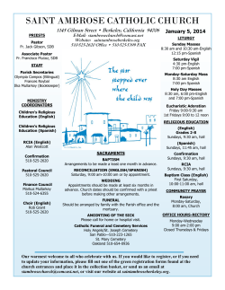 SAINT AMBROSE CATHOLIC CHURCH