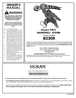 Goalrilla Basketball Goal Anchor Kit Manual