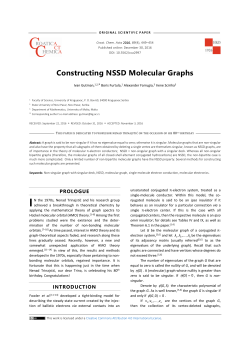 Constructing NSSD Molecular Graphs