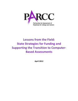 PARCC Technology Transitions