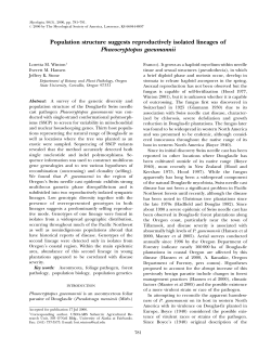 Population structure suggests reproductively isolated