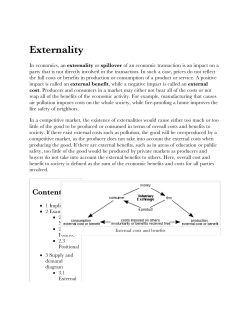 Externality - Rutgers Environmental Stewards