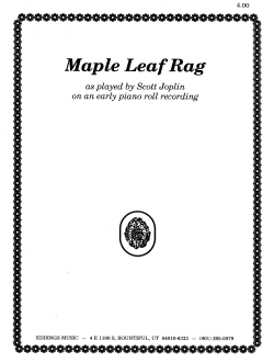 Maple Leaf Rag - Eddings Music
