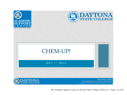 CHEM-UP! - Daytona State College