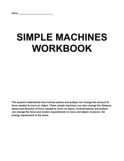 simple machines workbook