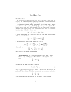 The Chain Rule