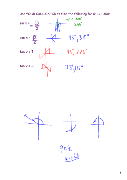sin x = cos x = tan x = 1 tan x