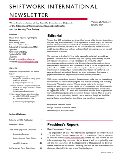 S I N Volume 25 Number 1