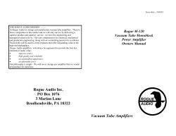 2 Vacuum Tube Amplifiers