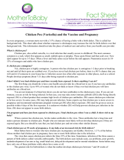 Chicken Pox (Varicella) and the Vaccine and
