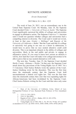 Keynote Address - Digital Commons at Michigan State University