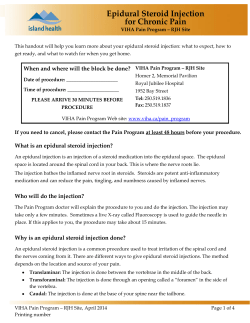 Epidural Steroid Injection