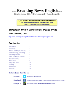 13-Page PDF Handout - Breaking News English