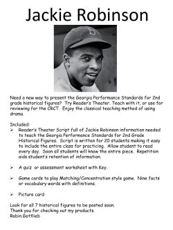 Unit 22C-Jackie Robinson