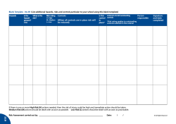 Risk Assessment Template