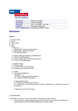 Sendereihe Reports in English Sendefolge