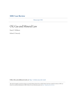 Oil, Gas and Mineral Law