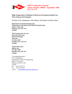 High Temperature Oxidation of Steel in an Oxygen-enriched