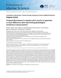 Temporal fluctuations in seawater pCO2 may be as important as