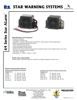 64 Series Back-Up Alarms