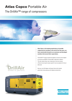Atlas Copco Portable Air - America West Drilling Supply