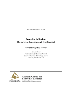 Recession in Review: The Alberta Economy and Employment