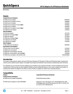 HP AC Adapters for HP Business Notebooks