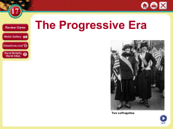 The Progressive Era - Decatur County Schools