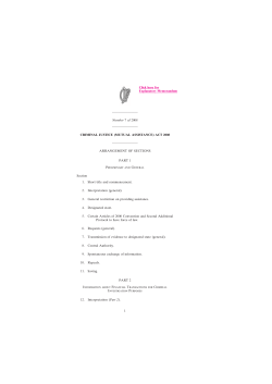 (MUTUAL ASSISTANCE) ACT 2008
