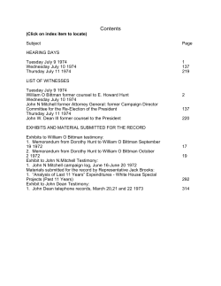 Contents - Watergate: The Scandal That Brought Down Richard Nixon