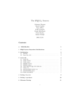 The LATEX2&epsilon; Sources