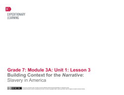 Lesson Three - E2CCB Curriculum Modules 6-8