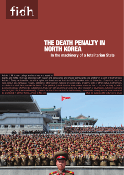 The death penalty in North Korea