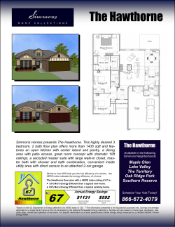 The Hawthorne - Simmons Homes