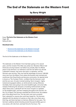 The End of the Stalemate on the Western Front