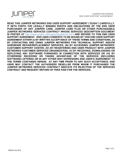 End User Support Agreement