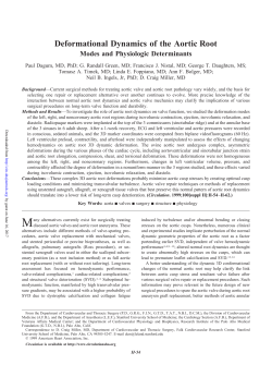 Deformational Dynamics of the Aortic Root