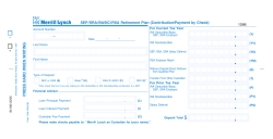 SEP/SRA/BASIC/RSA Retirement Plan (Contribution
