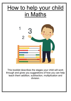 KS1 Booklet: How to help your child in Maths